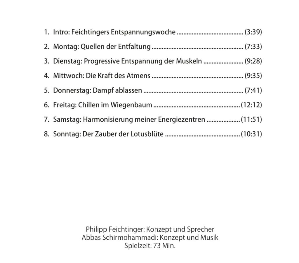 Feichtingers Entspannungswoche Digipack FERTIG 2